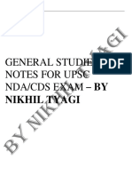 General Knowledge Notes by NIKHIL TYAGI