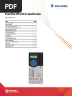 Powerflex 527 Ac Drive Specifications: Technical Data