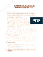 Relatório Ambientais Dos Riscos de Acidentes e Incêndio Da Empresa