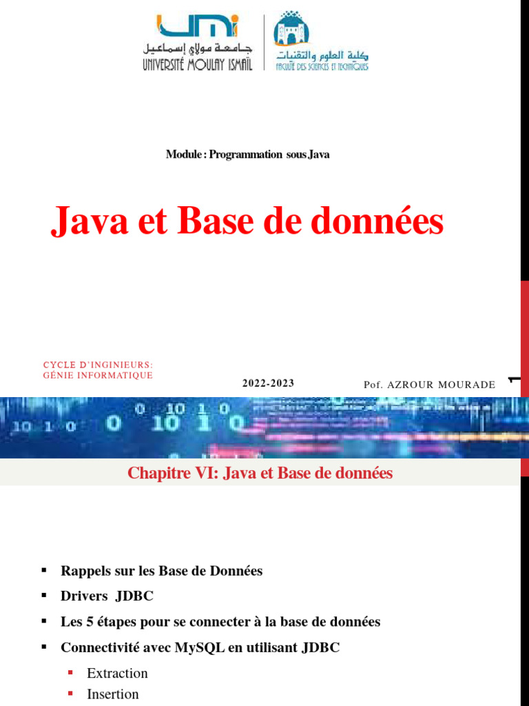 Java et Bases de Données avec JDBC | PDF | Bases de données | Java ...