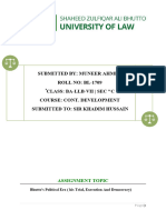 Submitted By: Muneer Ahmed ROLL NO: BL-1709 Class: Ba-Llb-Vii - Sec "C Course: Cont. Development Submitted To: Sir Khadim Hussain