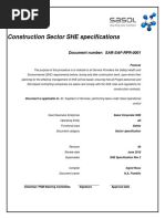 Construction Sector SHE Specifications - 0 - 1