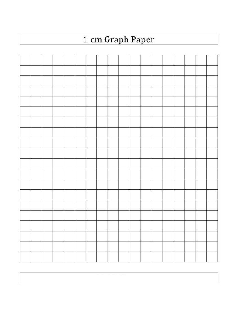 1 CM Squared Graph Paper | PDF