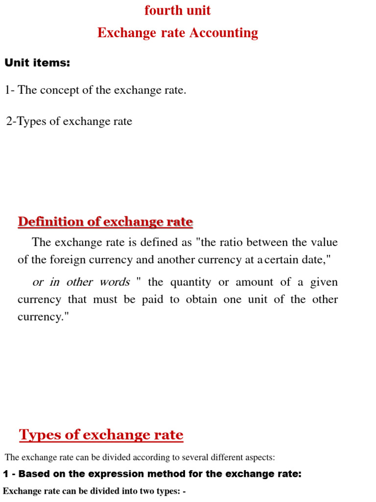 Understanding Exchange Rates | PDF | Exchange Rate | Foreign Exchange ...