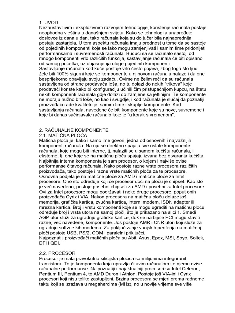 Grada Racunala | PDF