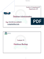 11 - Database Backup
