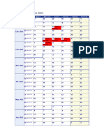 Calendario Semanal 2023