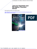 Modern Physics For Scientists and Engineers 4th Edition Thornton Solutions Manual