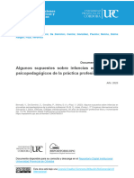 Algunos Supuestos Sobre Infancias en Encuadres Psicopedagógicos de La Práctica Profesional