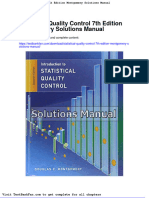 Statistical Quality Control 7th Edition Montgomery Solutions Manual