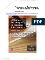 Statistical Techniques in Business and Economics 17th Edition Lind Test Bank