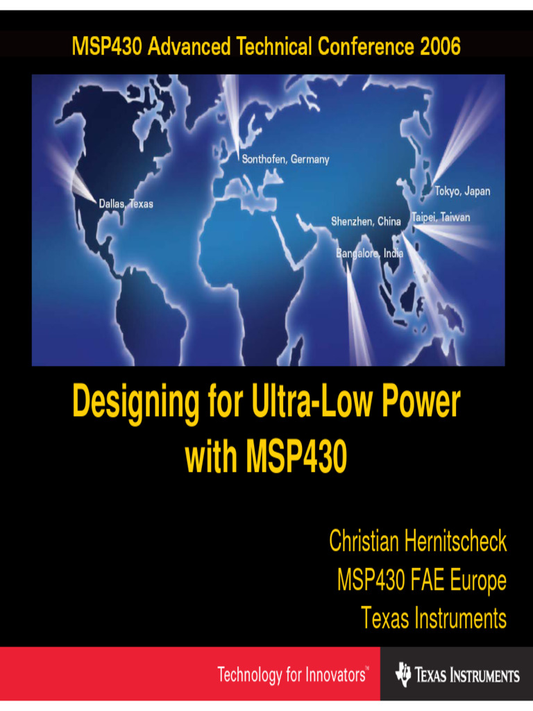 Ultra-Low Power Design with MSP430 | PDF | License | C (Programming ...