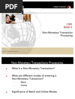 CMS Base II - Non-Monetary Transaction Processing