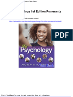 My Psychology 1st Edition Pomerantz Test Bank