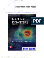 Natural Disasters 10th Edition Abbott Test Bank