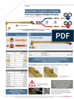 Ensemble de Chalumeau Coupeur Compact: Pour Aciers Jusqu'à 300 MM Avec Oxygène-Acétylène/Propane