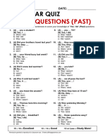 Quiz Yes No-Questions Past