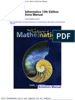 Nature of Mathematics 13th Edition Smith Solutions Manual