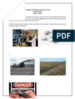 Class 8 Activity Sheet Environmental Hazards