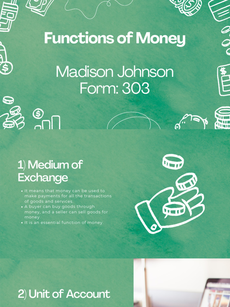 Money Functions | PDF | Business | Finance & Money Management