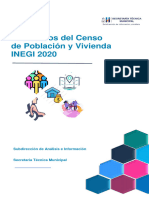 Censo de Poblacion y Vivienda INEGI 2020 Huixquilucan