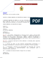 Lei Municipal Ordinária Nº 605_2001 de Manaus