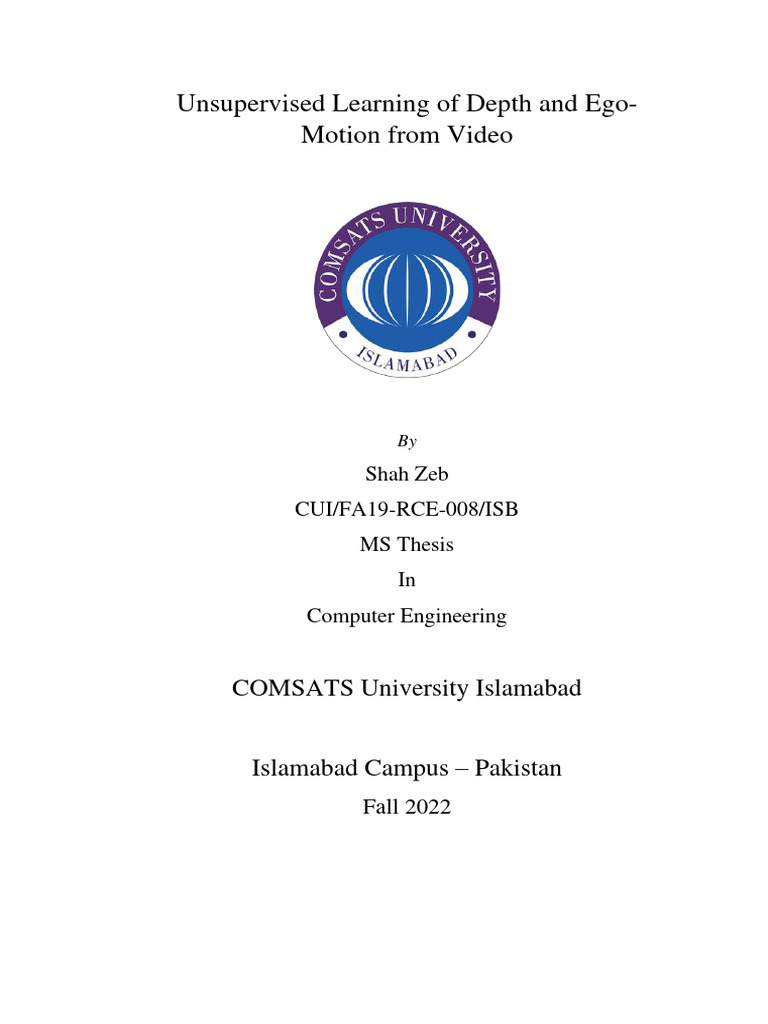 computer vision master thesis