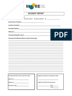 Incident Report Writable
