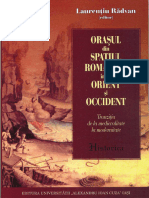 Orasul Spatiul Romanesc Intre Orient Occident 2007