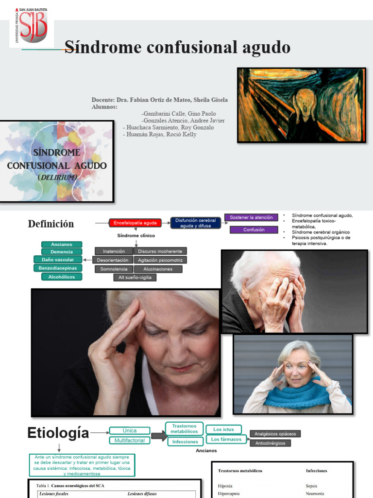 Síndrome Confusional Agudo: Diagnóstico y Tratamiento | PDF ...