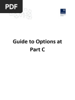 Guide To Options at Part C - 1