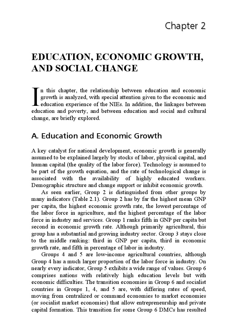 Education's Impact on Economic Growth | PDF | Economic Growth | Poverty