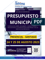 Programa de Capacitación Presupuesto Agosto 2023 Presencial