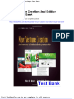 New Venture Creation 2nd Edition Meyer Test Bank