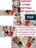 Crochet A Deer Pattern in 20 Minutes.