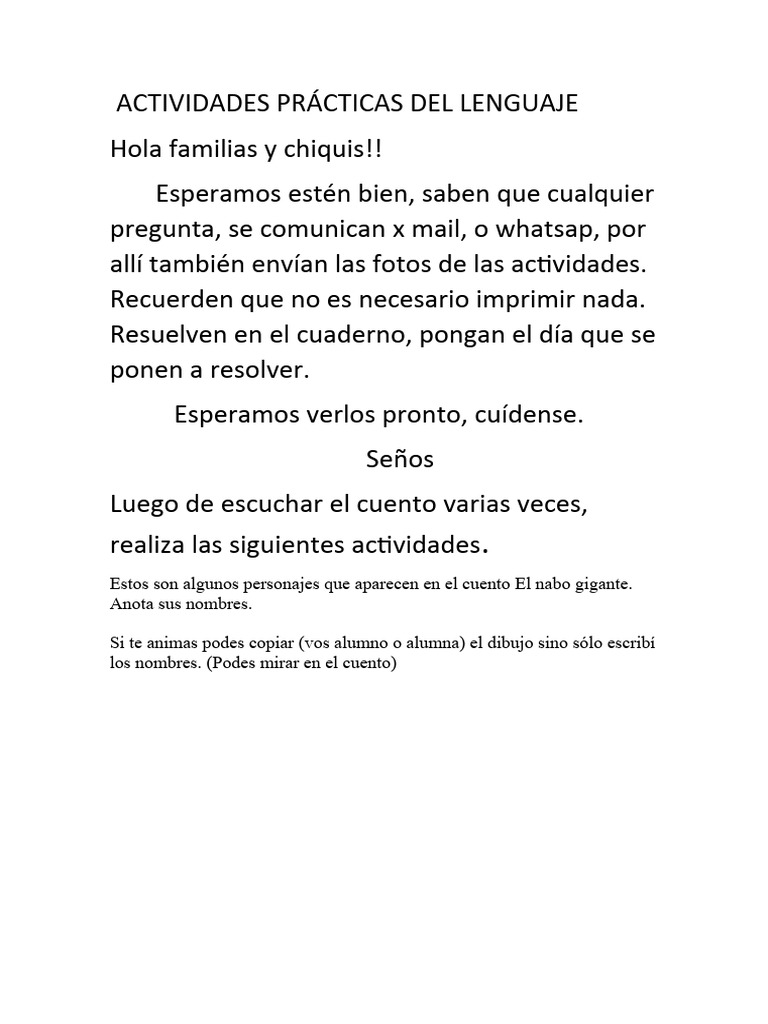 Actividades nabo gigante 1 b pdf