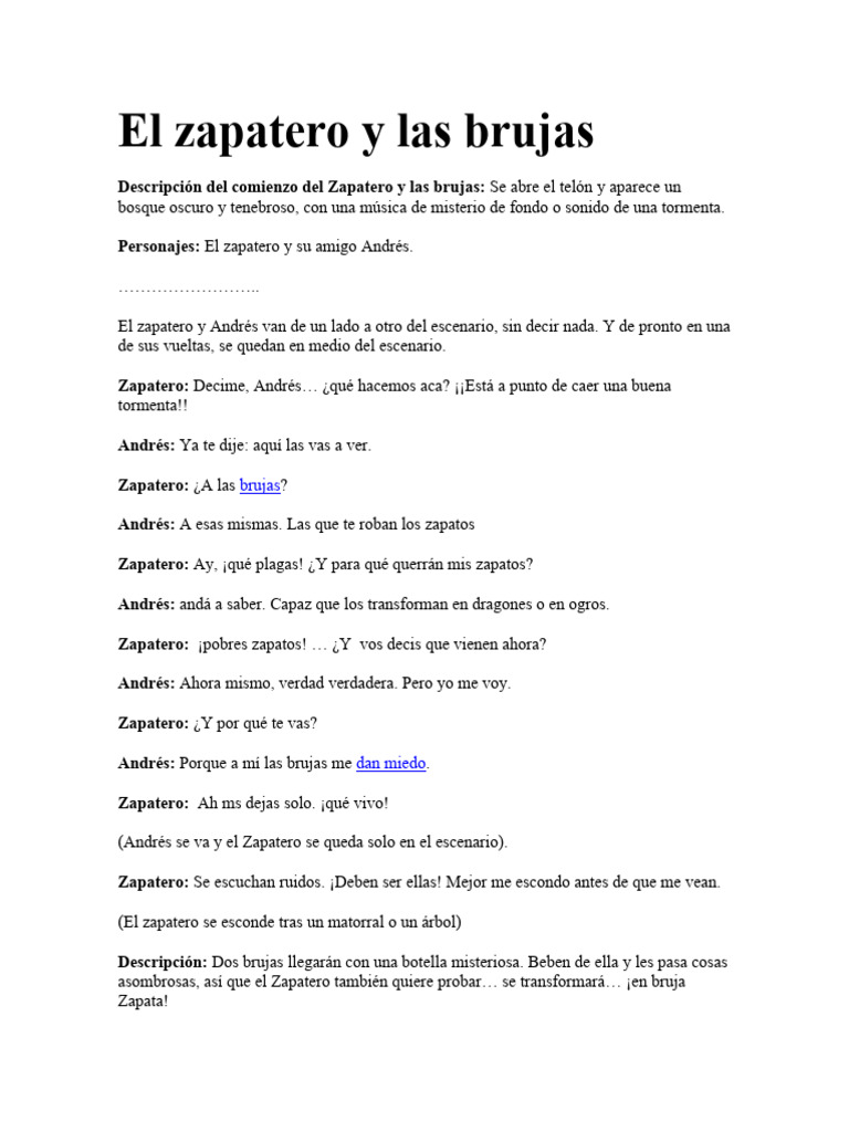El Zapatero y Las Brujas | PDF | Novela negra, policíaca y suspenso ...