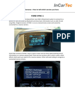 FORD SYNC How To Tell The Difference