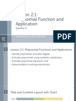 Lesson 2.1 - Polynomial Function