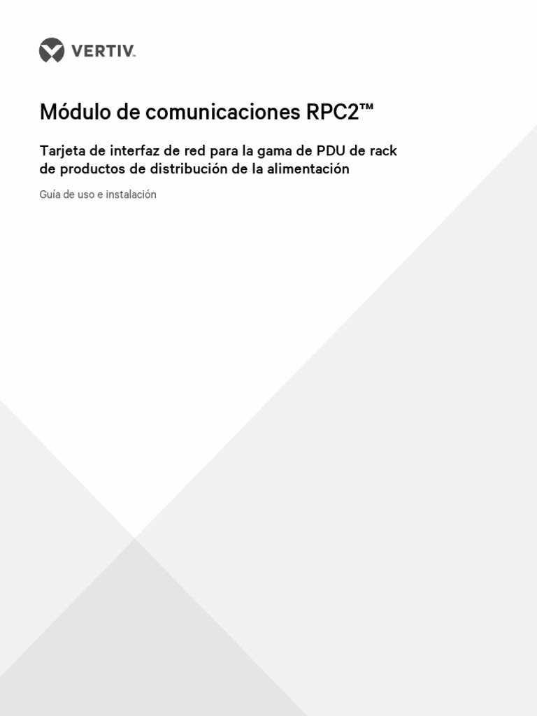 Modulo de Comunicaciones rpc2 Guia de Uso e Instalacion | PDF ...