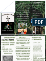 Green Nature Massage Trifold Brochure