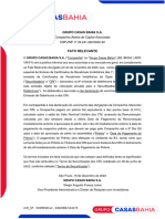 Fato Relevante: Companhia Aberta de Capital Autorizado CNPJ/MF Nº 33.041.260/0652-90