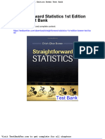 Straightforward Statistics 1st Edition Bowen Test Bank