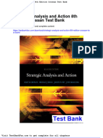 Strategic Analysis and Action 8th Edition Crossan Test Bank