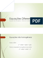 Aula 05 - Equações Não Homogenes - Metodo Coeficientes Intederminados