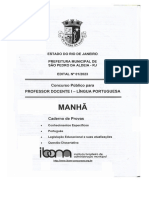 S P Aldeia Concurso 2023 Prof Docente I Lingua Port Manhã 03 Dez 2023