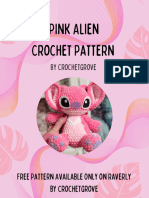 Pink Alien Crochet Pattern by Crochetgrove Final