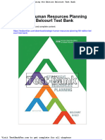 Strategic Human Resources Planning 6th Edition Belcourt Test Bank