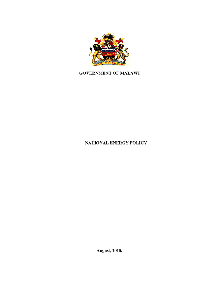National Energy Policy 2018 Final | PDF | Renewable Energy | Energy ...