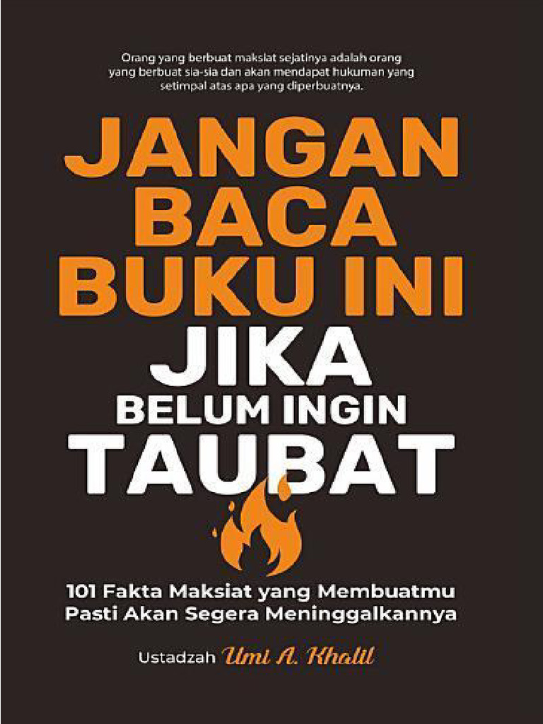 1.667) Jangan Baca Buku Ini Jika Belum Ingin Taubat | PDF ...